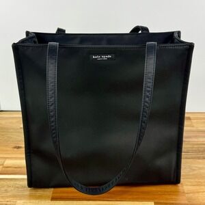 Kate Spade New York Black Tote Bag Handbag Purse Classic Everyday Minimalist‎
